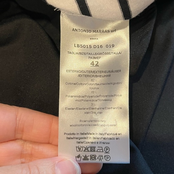 🖤 ANTONIO MARRAS – Black & White Dress, Size IT 42 Summer 2021 Collection - Picture 8 of 12